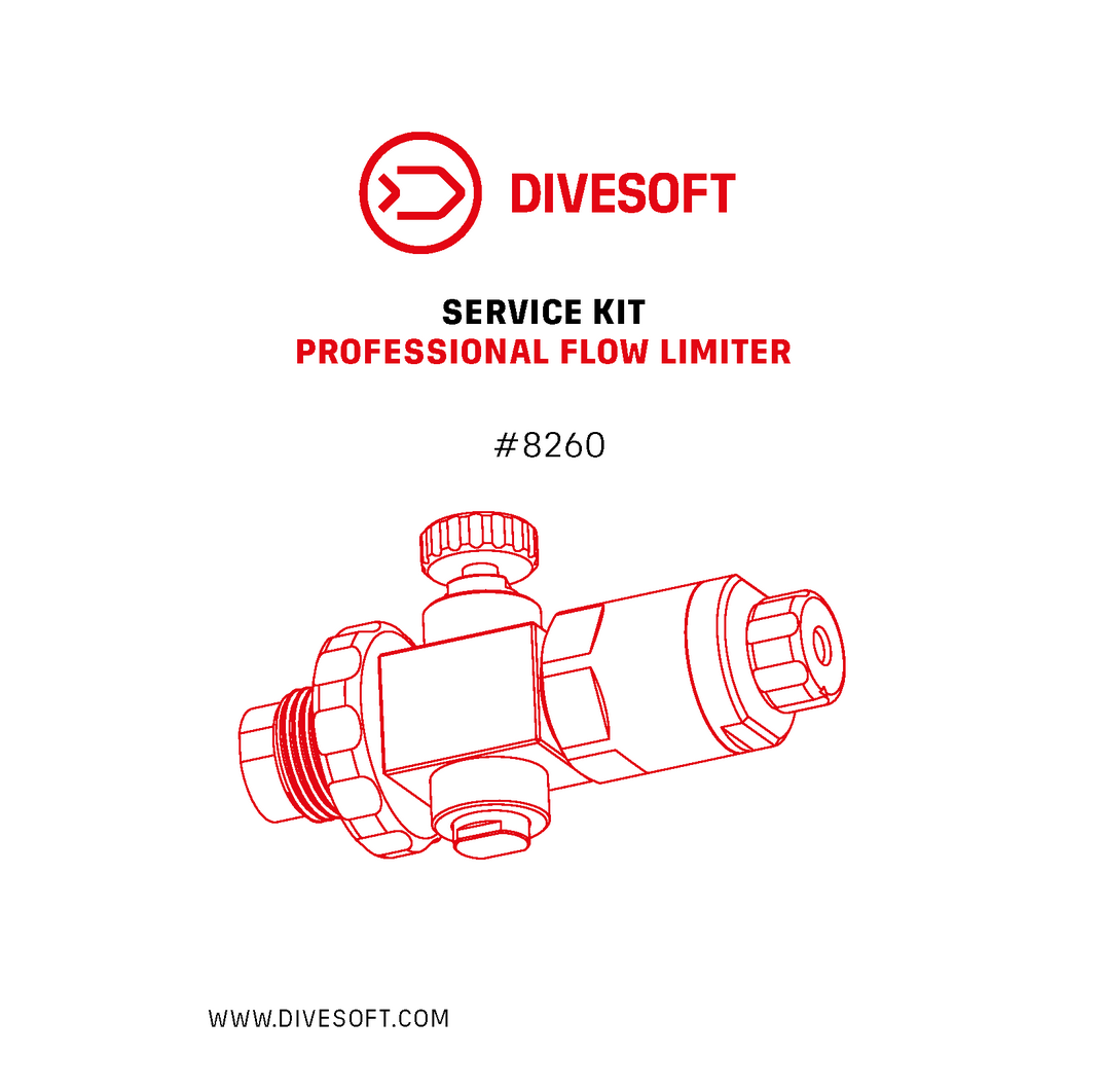 Divesoft Service Kit - Professional flow limiter / restrictor